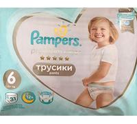 31 Pampers Premium Care Trousers Size 6, 15+ kg