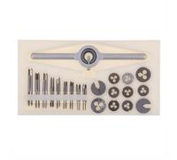 31 Pcs Tap and Die Set, M1 to M2.5 Metric Tapping and Threading Tools HSS Mini Screw Threads Taps Dies Set for Home Repairing DIY
