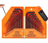 31-Piece Hex Key Set | Allen Wrench Set | Metric (0.7mm-10mm) & Imperial (0.028"-3/8") | Durable & Precise | Ideal for DIY and Professionals