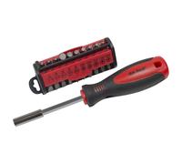 31 Piece Screwdriver And Bit Set - screwdriver set magnetic bit hex torx phillips new handle 31pc pz amtech l3275 31piece bits pozy slotted holder