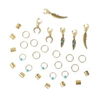 31 Pieces Creative Metal Dreadlock Spring Clip Hair Accesories Hairpieces For Fashionable Women Seeking Unique Styles