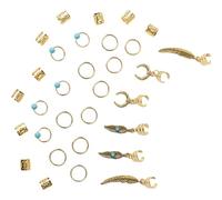 31 Pieces Creative Metal Dreadlock Spring Clip Hair Accesories Hairpieces For Fashionable Women Seeking Unique Styles Ancient Hair Ornaments