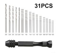 31 Pieces Hand Drill and For Precision Bits Set for Electronic Assembly and Model Crafting