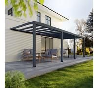 Palram - Canopia Canopia by Palram Stockholm Patio Cover 3.4 X 9.5 Clear - Grey, Grey
