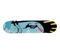 31 x 7.5 Inch Complete Skateboard 7 Layer Canadian Maple Double Kick Deck Skateboard for Boys Girls Teens Adults Beginner (Night Rider)