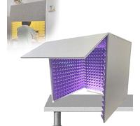 31"x31" Portable Vocal Recording Booth, Desktop Soundproof Cover, Microphone Isolation Shield, Sound Isolation Booth Room, Decreasing Noise, For Home Office And Studio