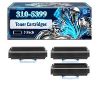 310-5399 Toner Cartridges Compatible for Dell 1700 1710N 1700N 1710 Printers, With Chip Large Capacity 2500 Pages (3 Pack Black)