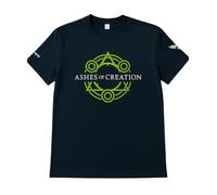 310 Nutrition Men's Sanctus T-Shirt Ashes of Creation Gamer Shirt | Fantasy-Inspired Graphic Tee for Men, Deep Navy Blue, 3XL