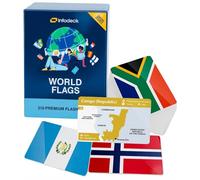 310 Premium World Flags Flash Cards - Countries of The World, U.S. States Flags & Remote Territories (2025 Edition, Richly Updated) - Infodeck’s Most Complete Geography Learning Set