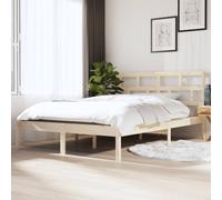 3101198 vidaXL Bed Frame without Mattress Solid Wood 140x190 cm (809997+814194)