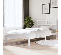 (white, 90 x 200 cm) vidaXL Bed Frame Bed Base Bedstead Bedroom Mattress Foundation Solid Wood Pine