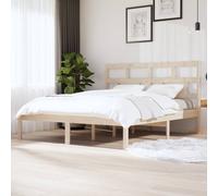 3101228 vidaXL Bed Frame without Mattress Solid Wood 160x200 cm (810027+814204)