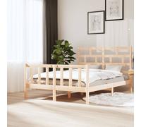 3101358 vidaXL Bed Frame without Mattress Solid Wood 160x200 cm (810092+814204)