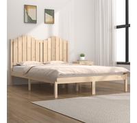 3103788 vidaXL Bed Frame without Mattress Solid Wood 160x200 cm (810027+818480)