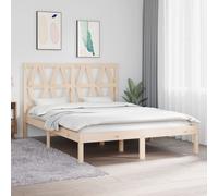 Bed Frame Bed Base Bedstead Bedroom Mattress Foundation Solid Wood Pine vidaXL