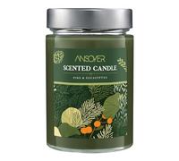310g Natural Soy Wax Candle in Glass Jar - Pine & Eucalyptus Aromatherapy Candle for Home, 70 Hours Long Burning, Relaxation Gift for Women Men Mum, Scented Candle for Living Room Bedroom