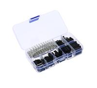 310pcs Wire Pin Header Connector Housing Kit with Male Crimp Pins Female Terminal Storage Case