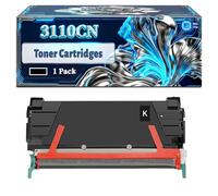 3110CN Toner Cartridges Compatible for Dell 3110CN 3115CN Printers, With Chip Large Capacity 9000 Pages (1 Pack Black)