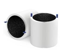 311i Max Replacement Fil-ter Compatible with BLUEAIR Blue Pure 311i Max Air Purifier F3MAX ，blueair 311i max replacement filter。2 PACK H13 True HEPA & Activated Carbon Filter