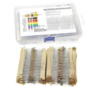 3120PCS156 Values Resistor Kit 1/4W 5% Carbon Film Resistors 1 Ohm-10M Ohm Assortment Kit for DIY Projects and Experiments