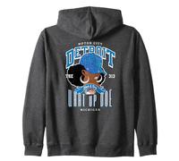 313 Detroit Area Code | Unapologetically Melanated Zip Hoodie