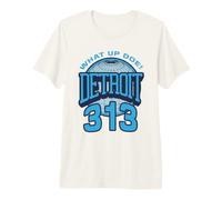 313 Detroit Area Code What Up Doe Hometown Premium T-Shirt