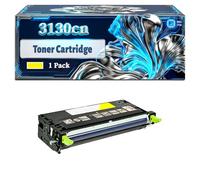 3130cn Toner Cartridge Compatible for Dell 3130cn Printer, With Chip Large Capacity 9000 Page (1 Pack Yellow)