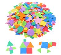 313PCS Foam Stickers, Geometric Shapes Stickers for Kids Crafts, Self-Adhesive Star Circle Square Triangle Pentagram Sticker for Preschool DIY Arts Project Party Decorations