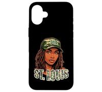 314 St. Louis Camo Hat African American Woman Case for iPhone 16 Plus
