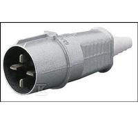 Portable Heavy-Duty Power Plug Metal 32/4 IP44 500V Flat Contacts