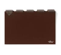 314111 Header Cards DIN A4 Landscape with Label Tabs 5 / 5 Division Brown