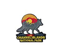 314PI Channel Islands National Park Embroidery Patch, 3" Fox Silhouette | Channel Islands Fox Wildlife Patch, Iron On Patch for Backpacks Clothes Accessories, Souvenir Gift for Traveler Nature Lover