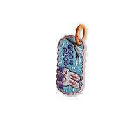 314PI God is Good Bunny Embroidery Keychain, Size 3" Embroidered Tag Keychains, Embroidery Patch with Colorful Keyrings for Backpack Clothes Motorcycles Scooters Cars Key Accessories, Faith Gifts