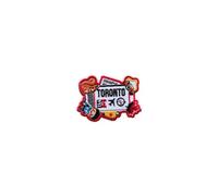 314PI Toronto Canada Boarding Pass Embroidery Patch, Size 3" Vintage Travel Ticket Patch, Iron/Sew on Embroidered Patch for Backpack Clothes, Aesthetic Travel Souvenir Gift for Wanderlust Lover