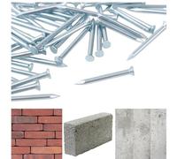 315 Supplies® Galvanised Masonry Nails - 100pcs Pack | Hardened Steel, Bright Zinc Plated | Tough Nails for Brick, Block & Concrete (70mm x 3.0mm - 100pcs)