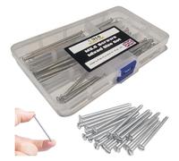 315 Supplies Pack of 55 Mixed M3.5 Screws 35mm, 40mm,50mm and 75mm Long Assorted Electrical Machine Screw for Light Switch and Plug Sockets Nickel Plated DIY Slotted Head (55 Piece Set)