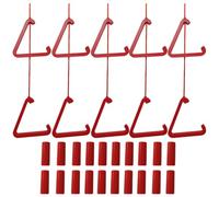 315 Supplies Red Triangle Emergency Alarm Pull Cord for Accessible Bathrooms Disabled Toilet - 2 Hook Set, 3m Cord Length Easy-Fit Adjustable Cord (5, Red)