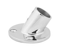 316 Marine Grade Boat Hand Rail Fitting Resistant 60 Degree Round Base for Ships and Yachts (22mm)