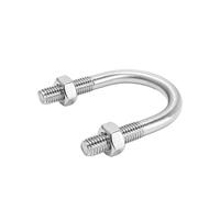 316 Round U Shape Bolts And Nuts Set Pipe Clamp Clip Type Tube Holder(M8x51x78mm)
