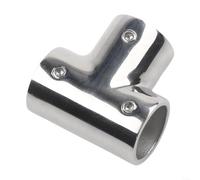316 SS Tee Connector for Outdoor Marine Piping For Bimini Top Structural Support and For Yacht Deck Pipe Network Integration (22MM)