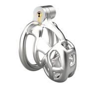 316 Stainless Steel 2 Style Male Chastity Cage Cock Cage Mamba Penis Ring Chastity Belt Sissy BDSM Sex Toys for Gay 43Mm Flat Ring Long