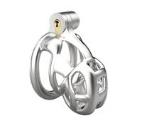 316 Stainless Steel 2 Style Male Chastity Cage for Men Large Cock Cage Cobra Penis Ring Chastity Belt Sissy BDSM Sex Toy White M 43Mm Arc Ring
