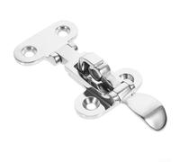 316 Stainless Steel Anti Rattle Boat Door Latch Lock with Padlock Eyelet and Center Tension Cam Suitable for Doors, Boxes, and Hatches