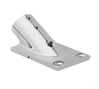 316 Stainless Steel Boat Handrail Pipe Rectangular Base, 22 mm Diameter, 30/45/60/90 Degree Fittings for Sailboats, Motorboats and Yachts(30°)