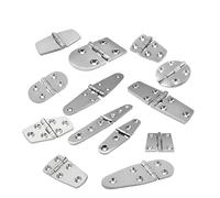 316 Stainless Steel Casting Hinge Flat Cabinet Doors 4/6 Holes Cast Strap Deck Hardware 1Pcs(110mmx38mm)