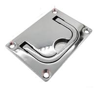 316 Stainless Steel Concealed Floor Handle 95x70mm Recessed Grip Ring for Yacht Cabin Deck Hatch Marine Accessory Silver
