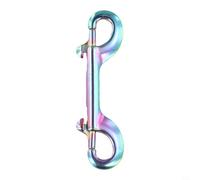 316 Stainless Steel Double End Hook Snap for Scuba Diving Multi-Length Secure Spring-Loaded Clips for BCD Weight Belt Pet Harness Marine Keychain Multicolor 90mm 100mm 115mm(100mm)