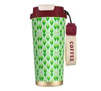 316 Stainless Steel Eco-Friendly Travel Office Mug Wall Travel Car Cup Coffee Cup with Lanyard, The Sims Plumbob,Red