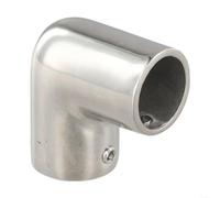 316 Stainless Steel Elbow Tube Joint Marine Handrail Pipe Connector Mirror Polished Resistant for Boat 22MM 25MM 30MM Installation Fit for Various Vessel Types(22mm)