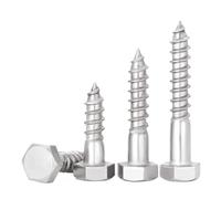 316 Stainless Steel Hex Tapping Screws Hex Head Tapping Screws M6 M8 M10 M12 Wood Teeth Length=30mm-200mm(M8x40-2PCS)